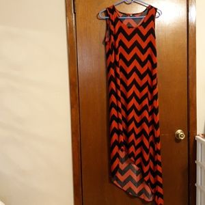 Chevron print dress